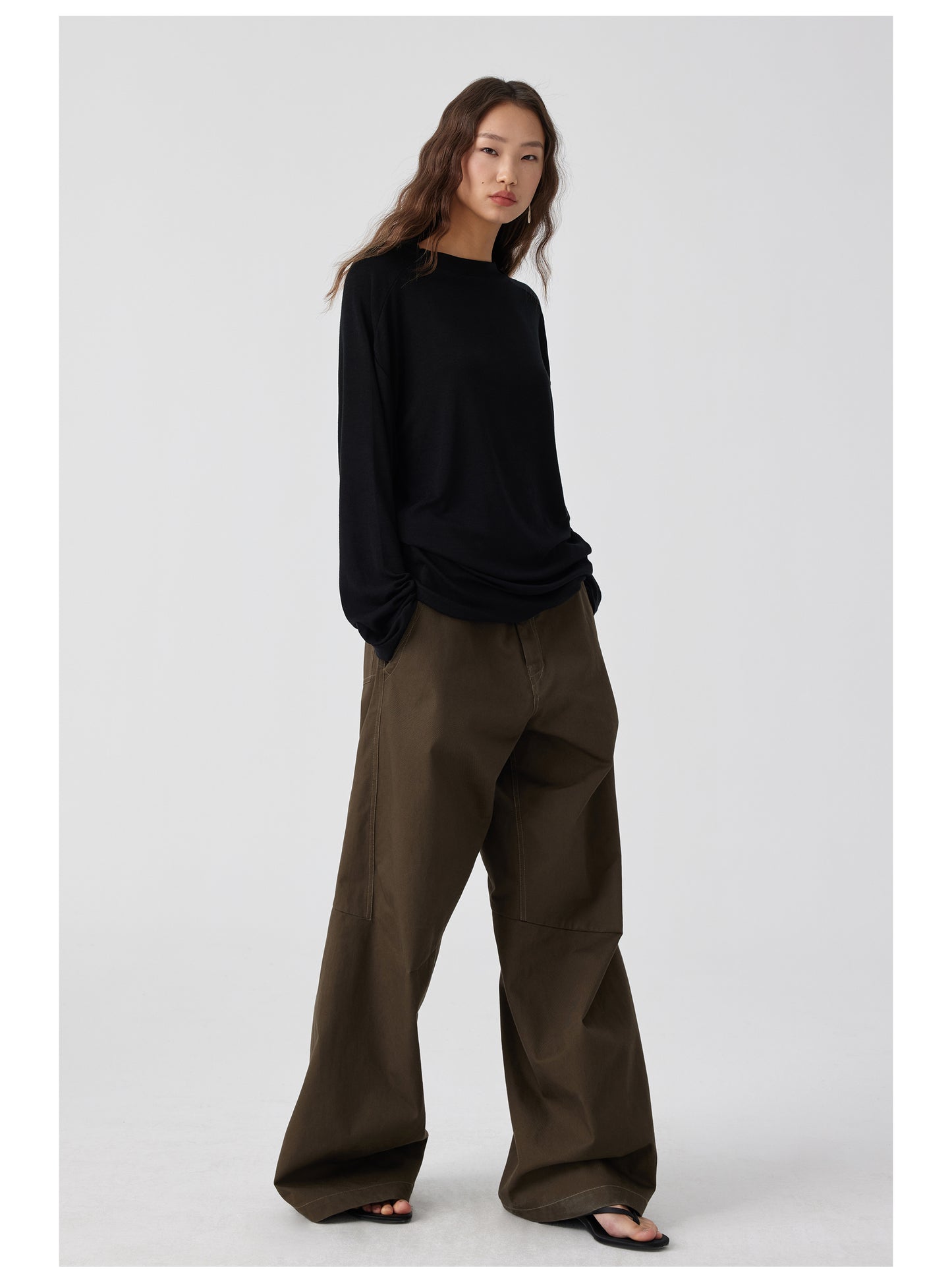 Large Fit Casual Pants