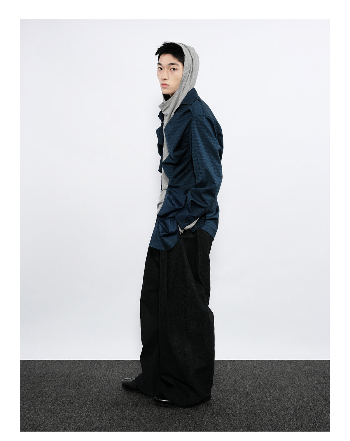 Pleated Silhouette Shirt