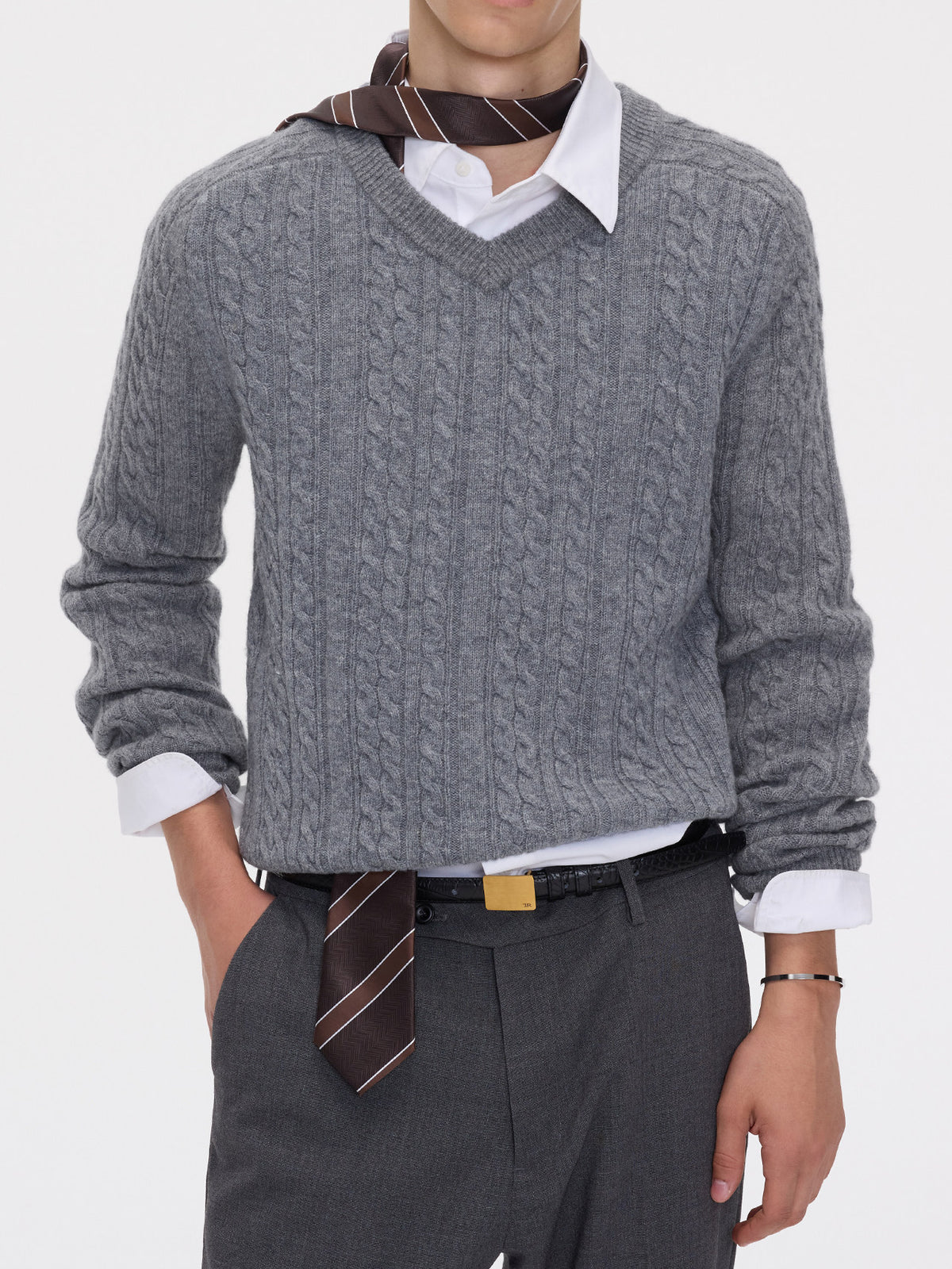 Simple V-Neck Sweater