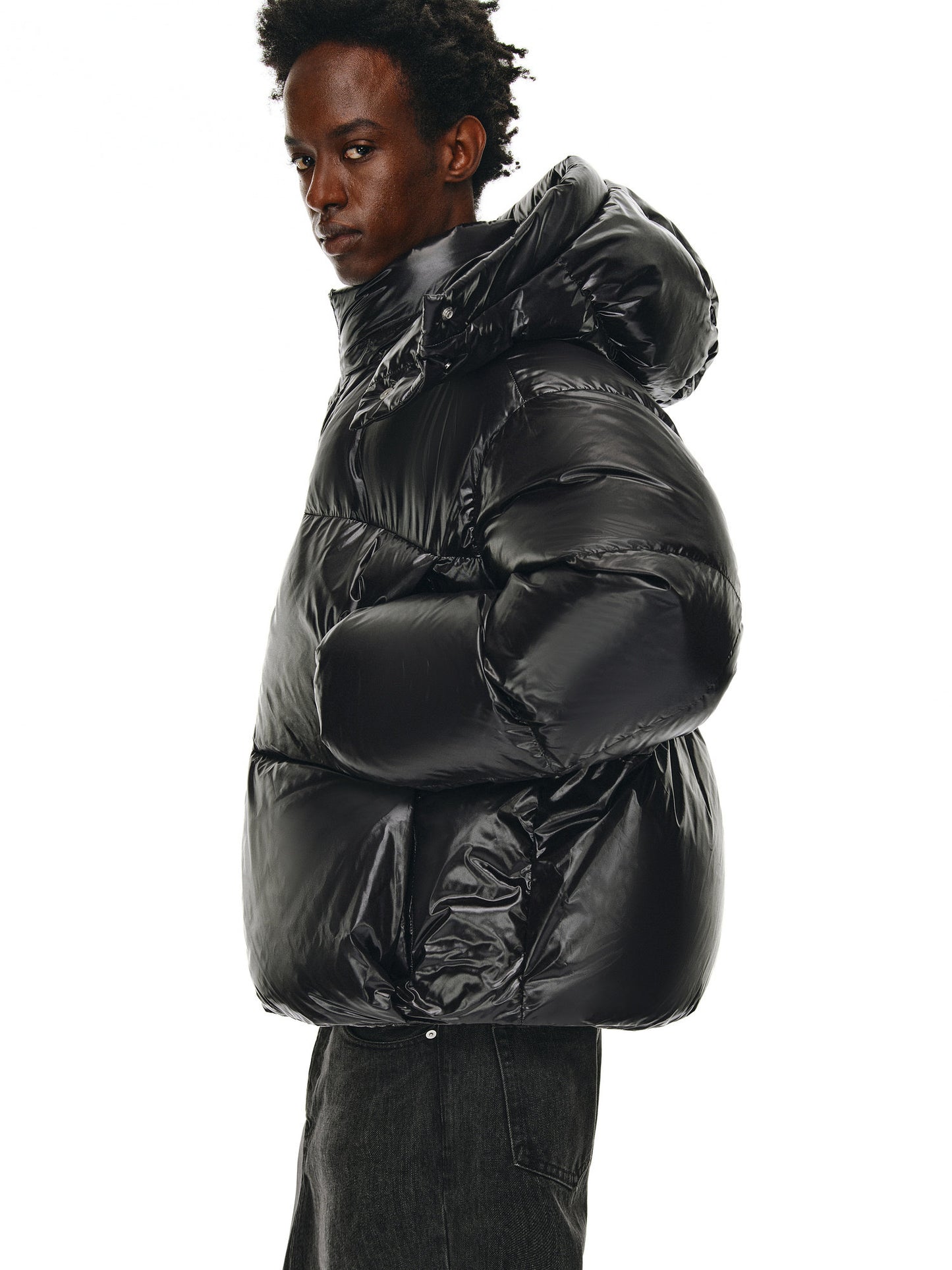 Detachable Hood Puffer Down Jacket