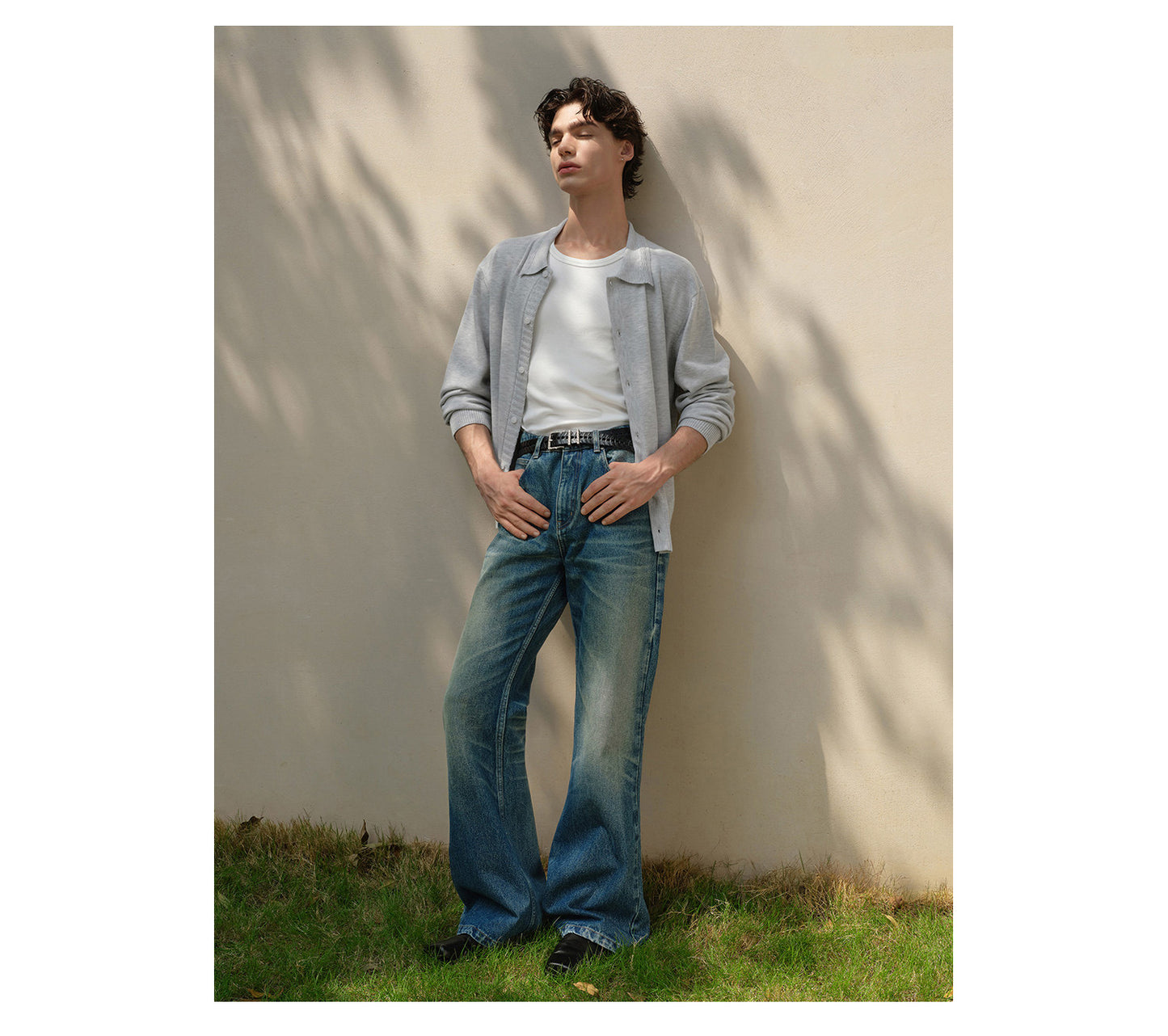 Relaxed Textured Cardigan