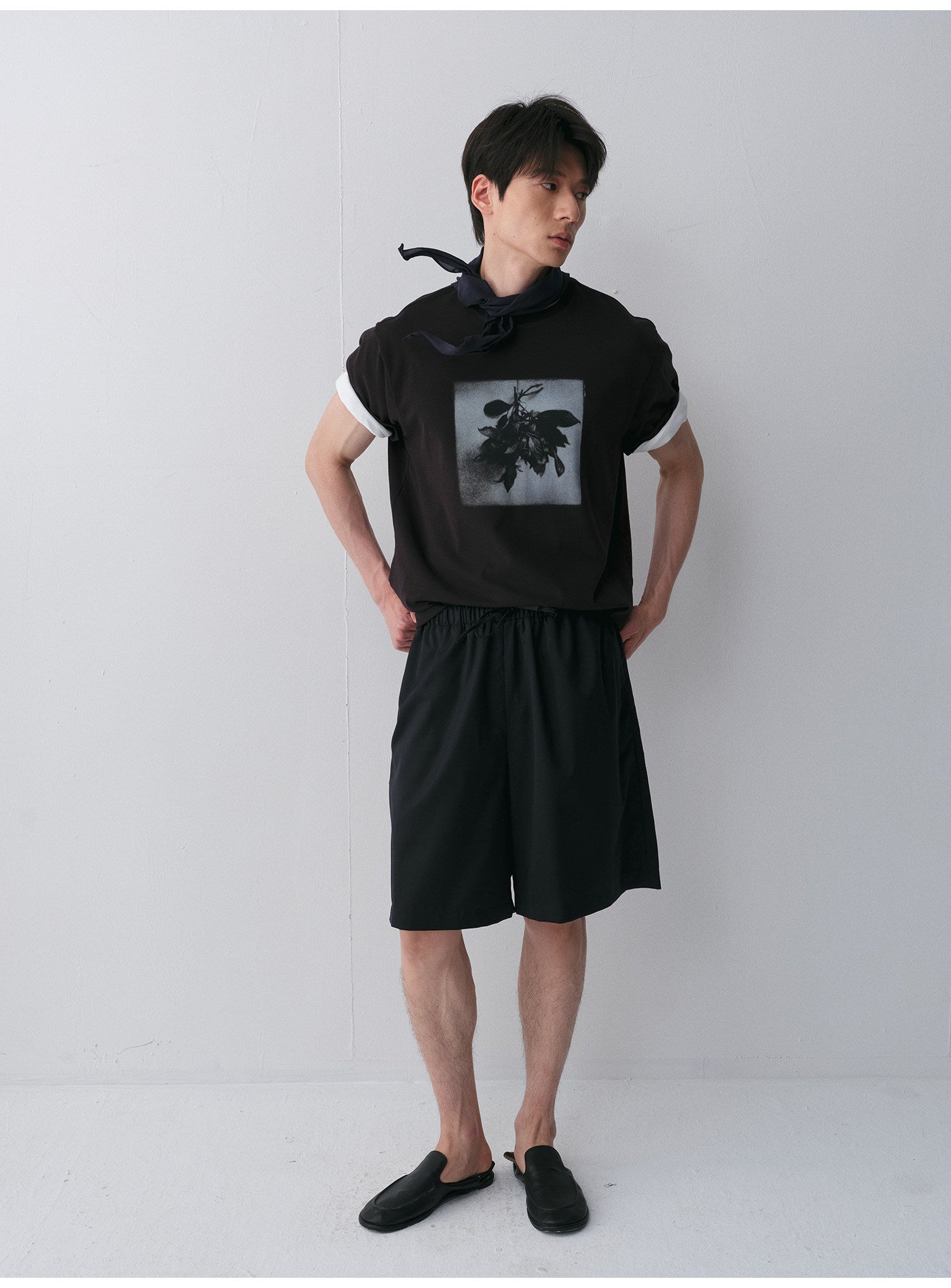 Bouquet Print Crew Neck T-Shirt
