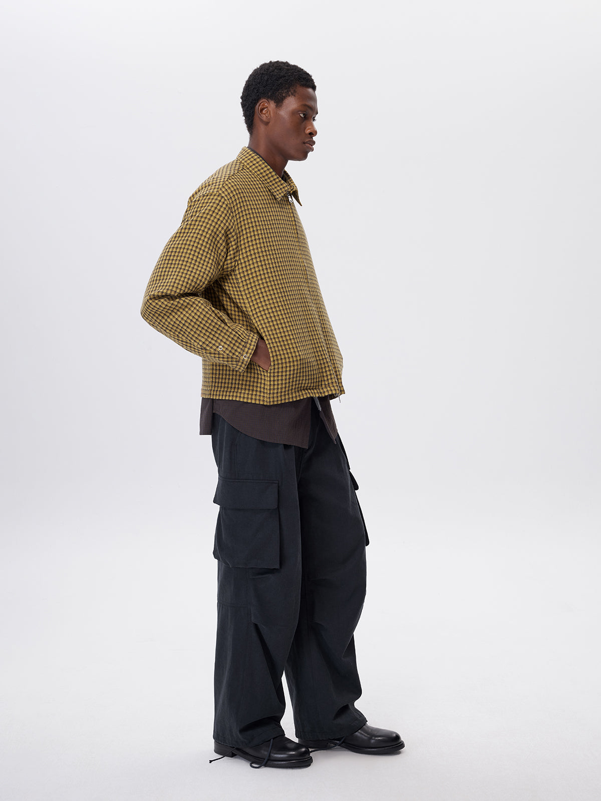 Cotton Check Pattern Jacket