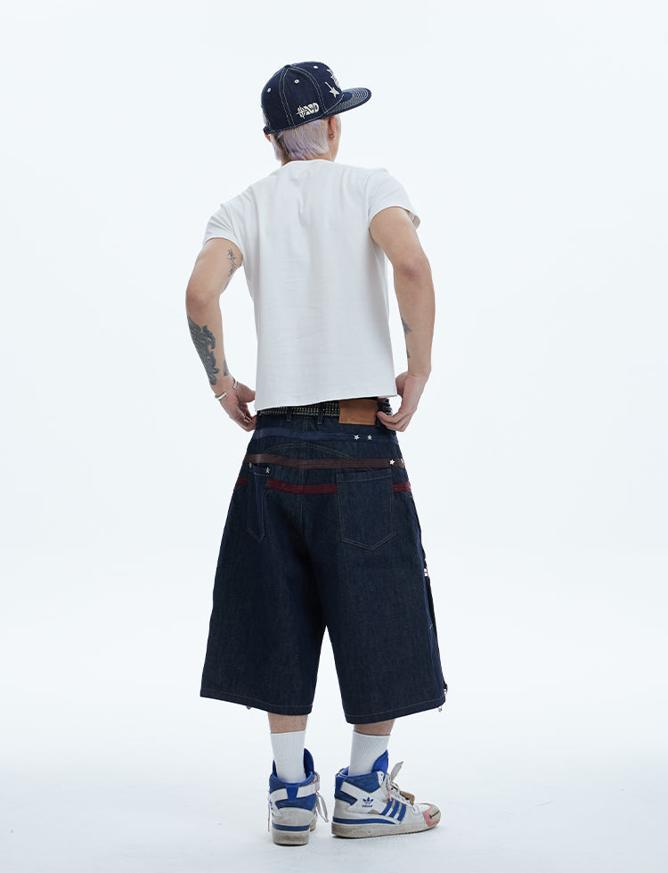 체인 프린트 라운드 넥 T-Shirt