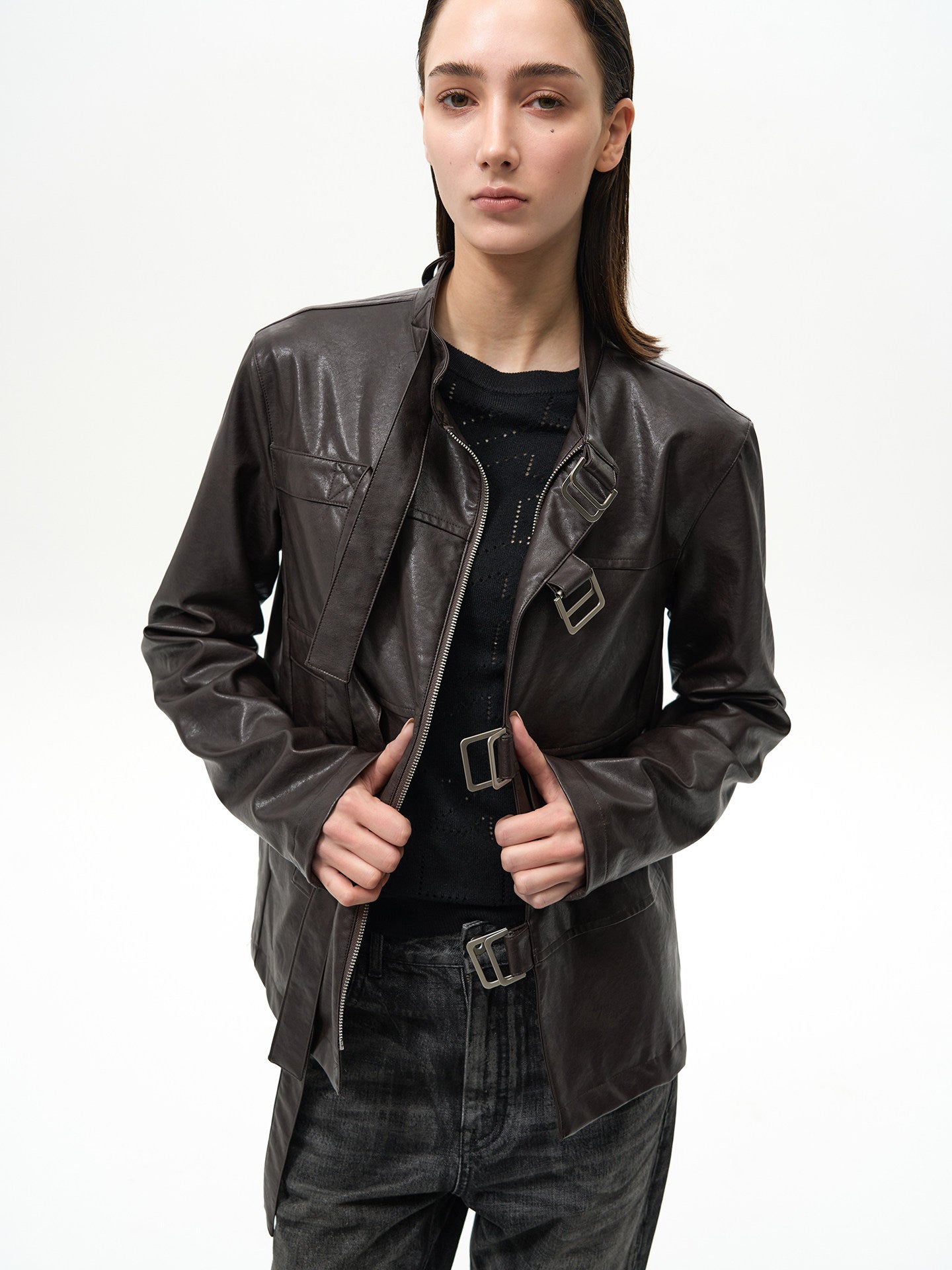Asymmetrical Ribbon Jacket