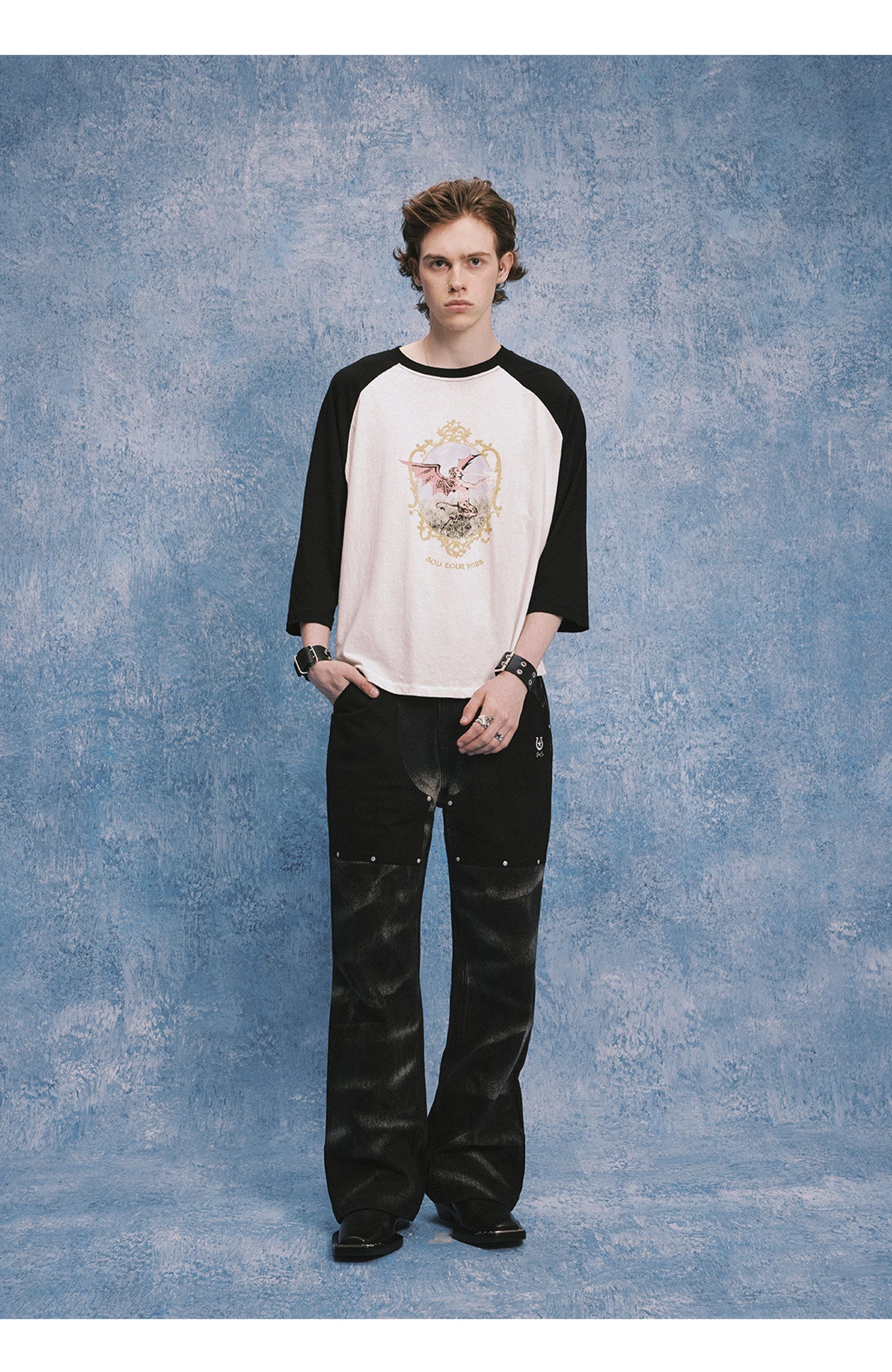 Vintage Washed Denim Pants