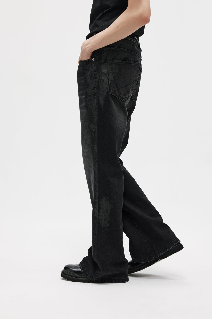 Micro Large Coated Jeans