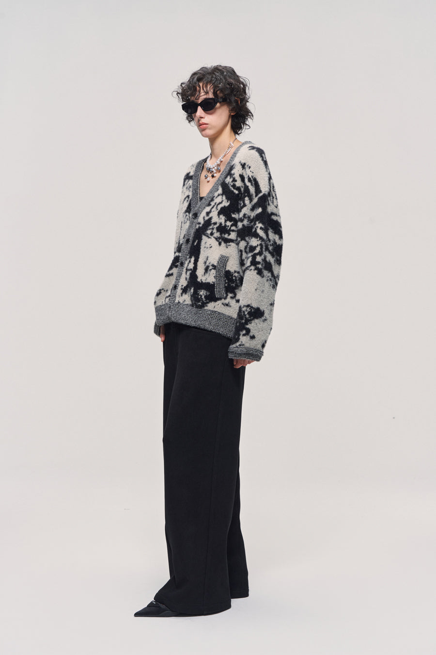 Faux Mink Fur Thick Cardigan