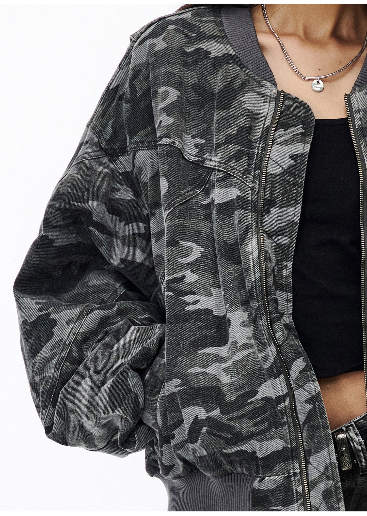 Washed Camouflage Cotton Jacket