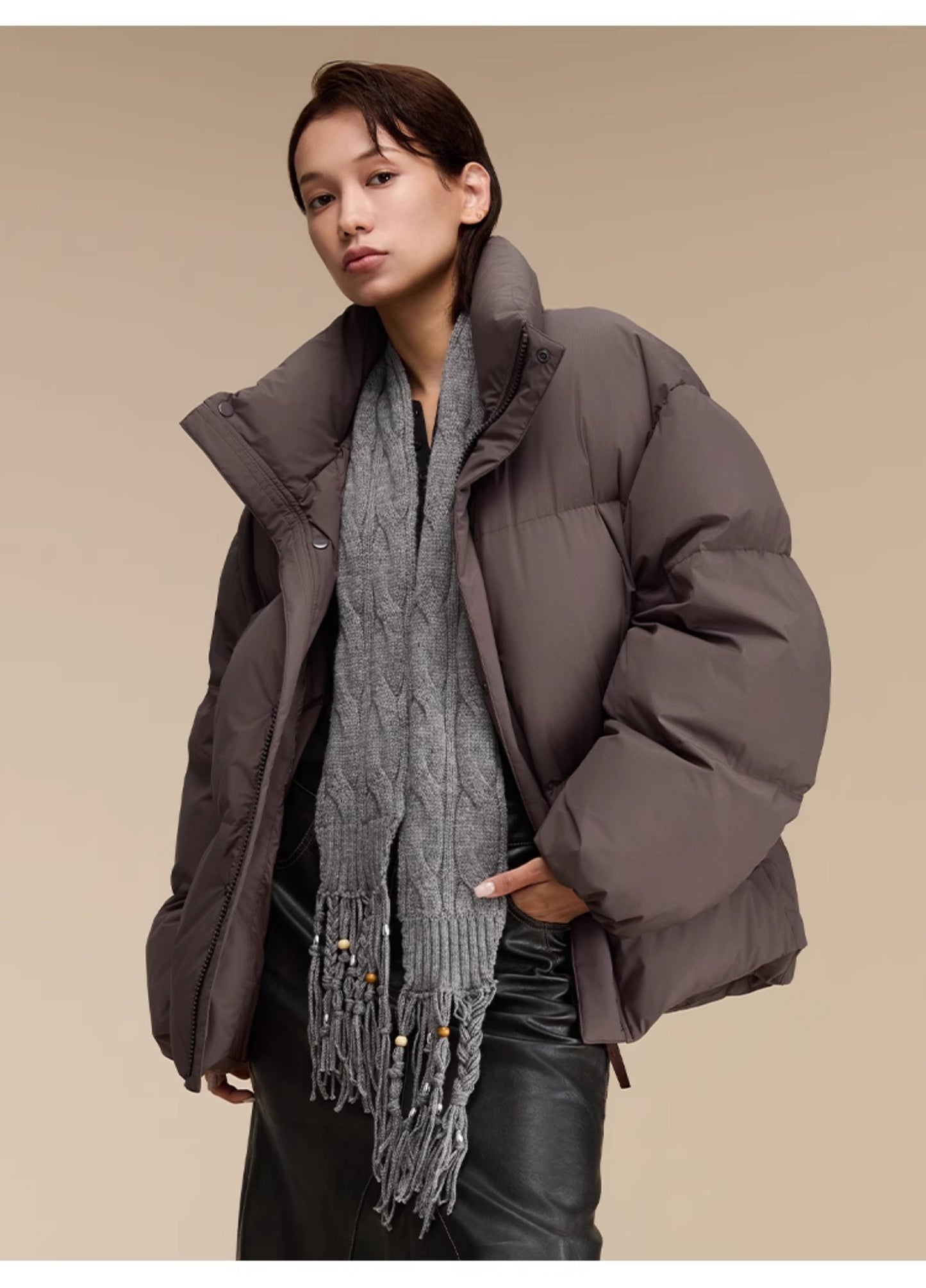 Short Loose Down Jacket