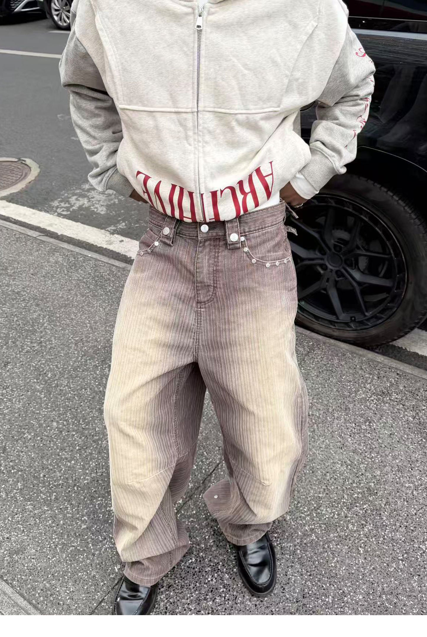 Studded Corduroy Pants
