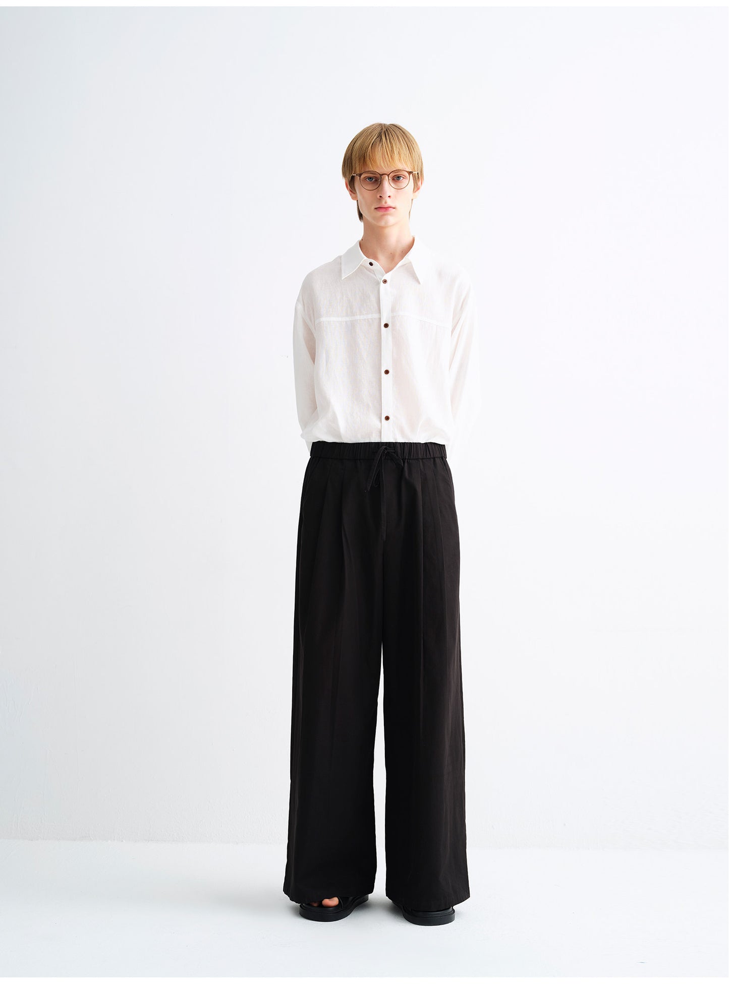 Linen-Blend Relaxed-Fit Shirt
