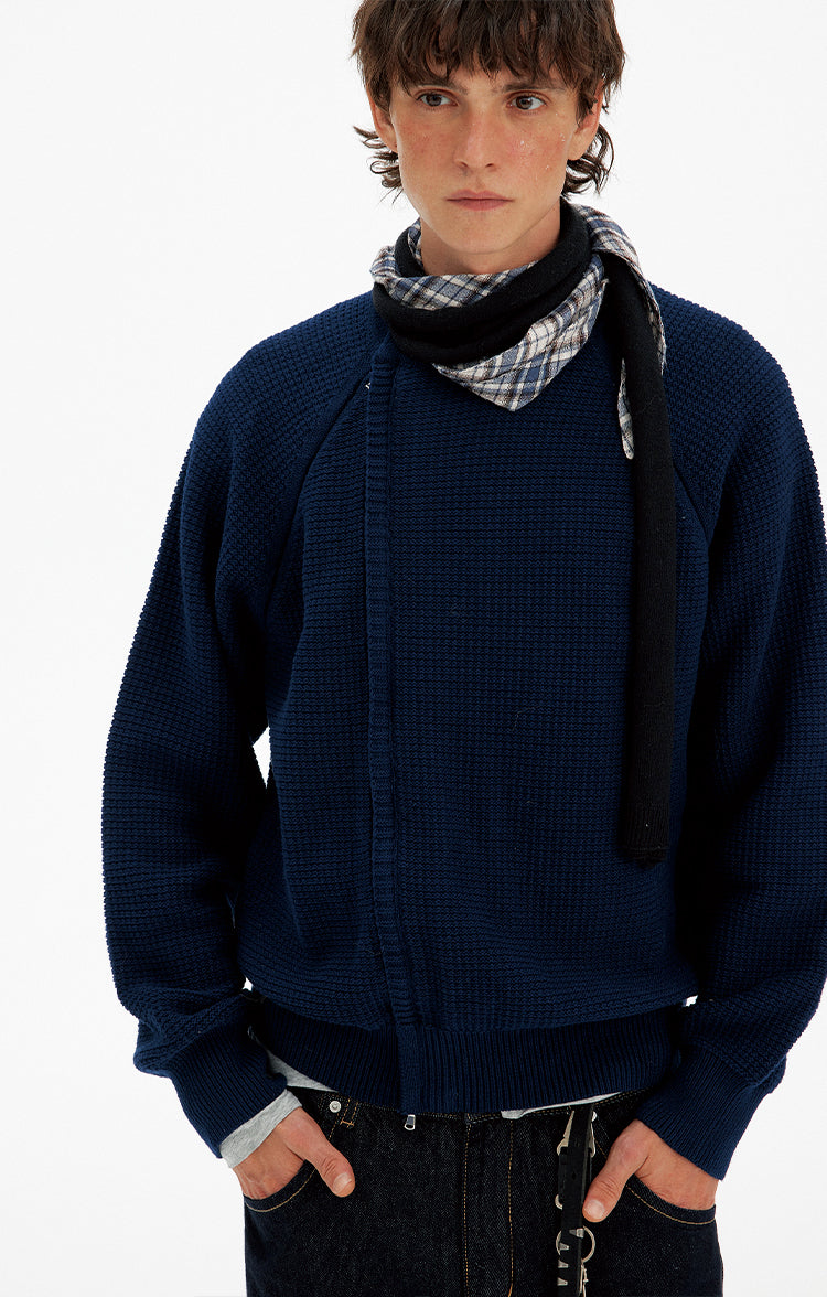 Patchwork Crewneck Sweater