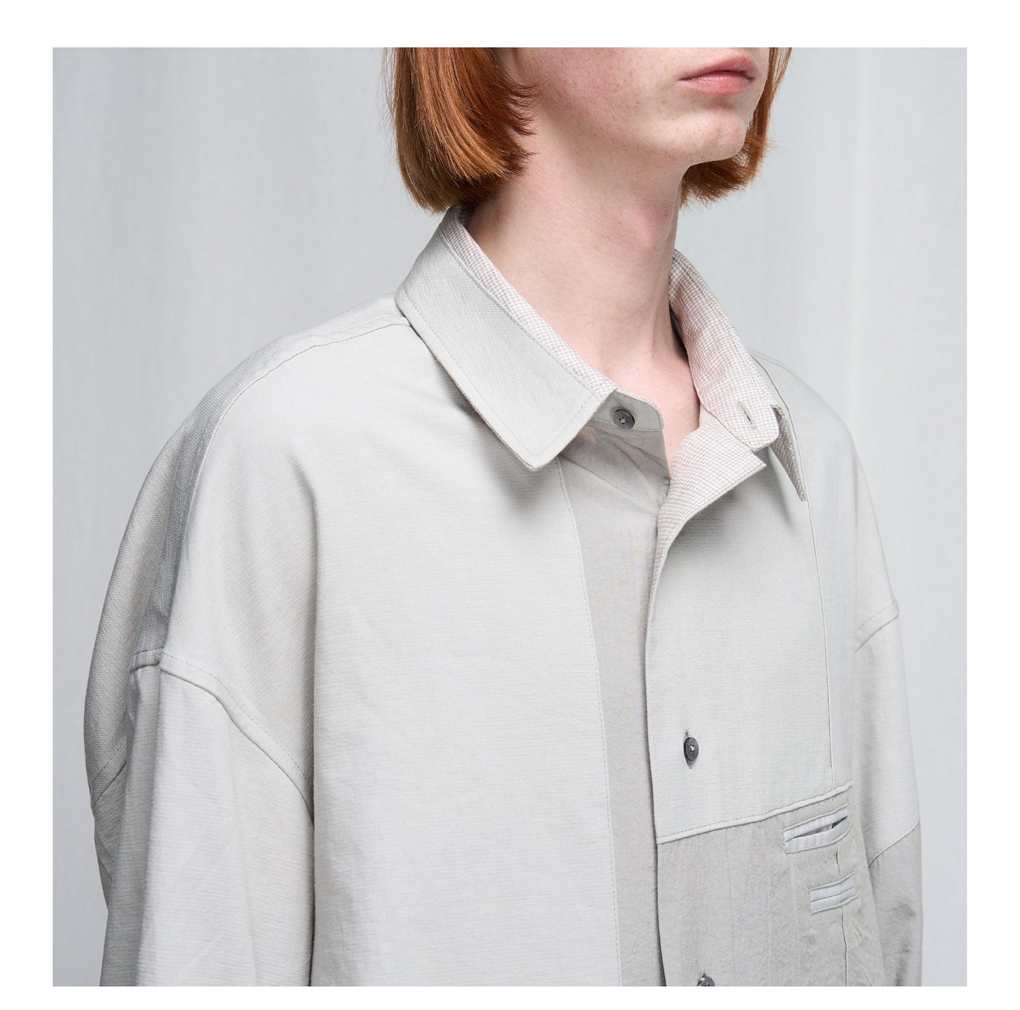 Loose-fitting Patchwork Shirt