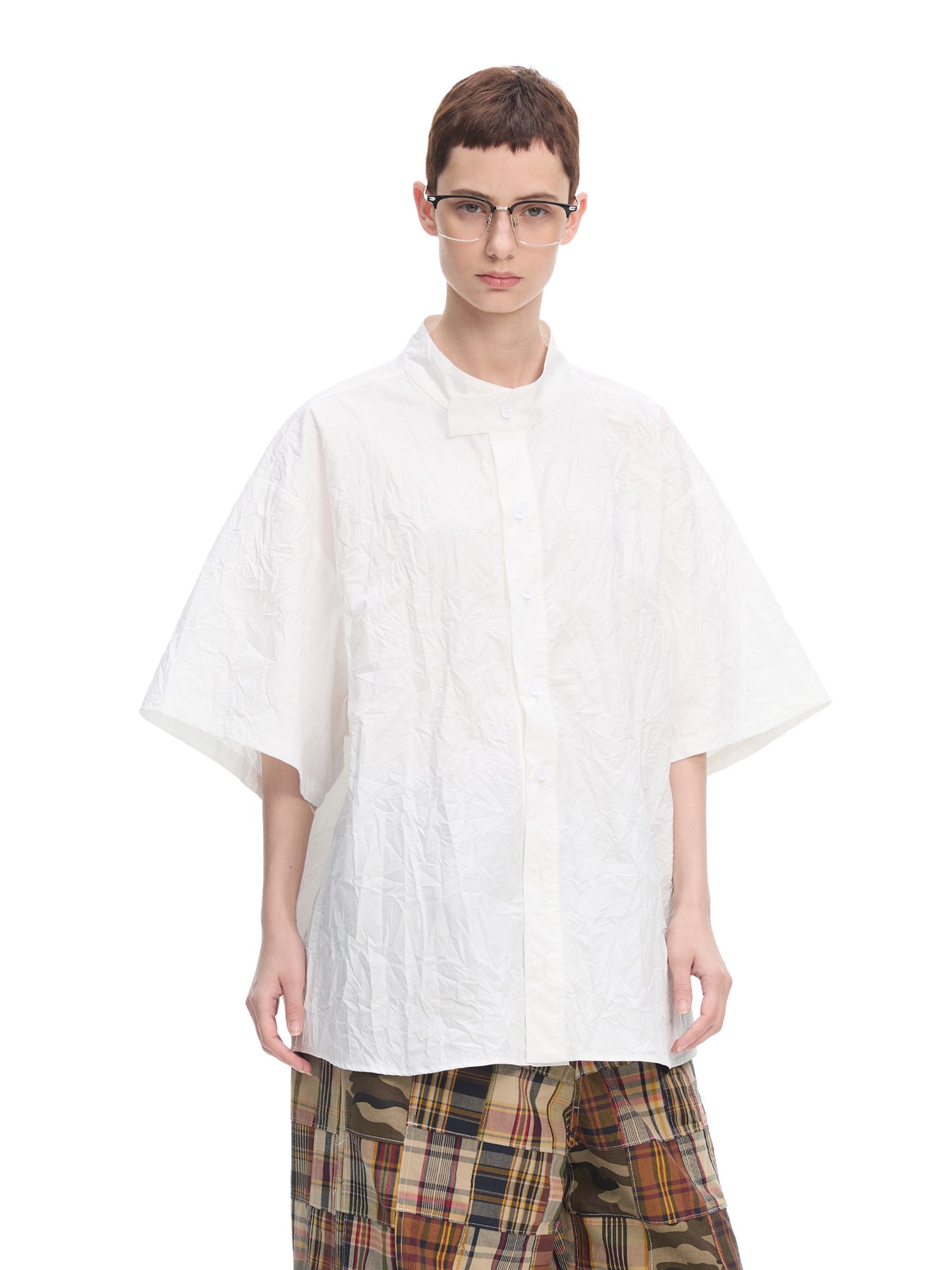 Casual Pleated Shirt