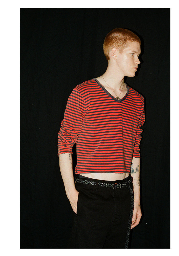 Distressed Striped T-Shirt