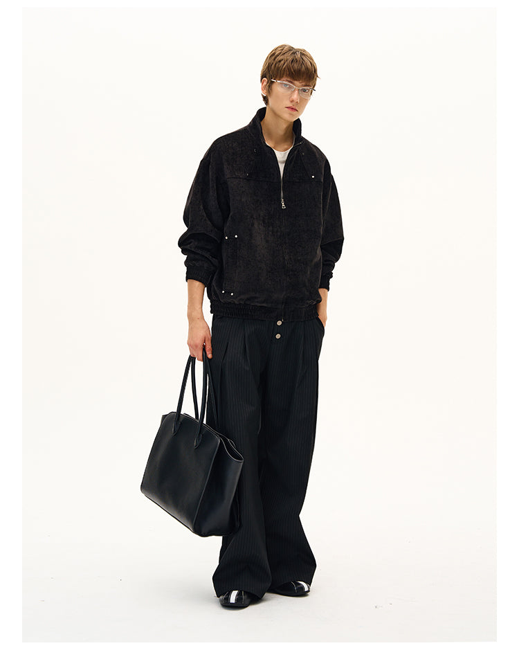 Imitation Suede Jacket