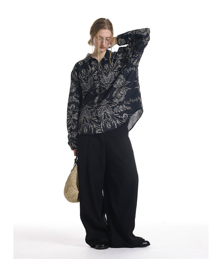 Loose-Fit Floral Shirt