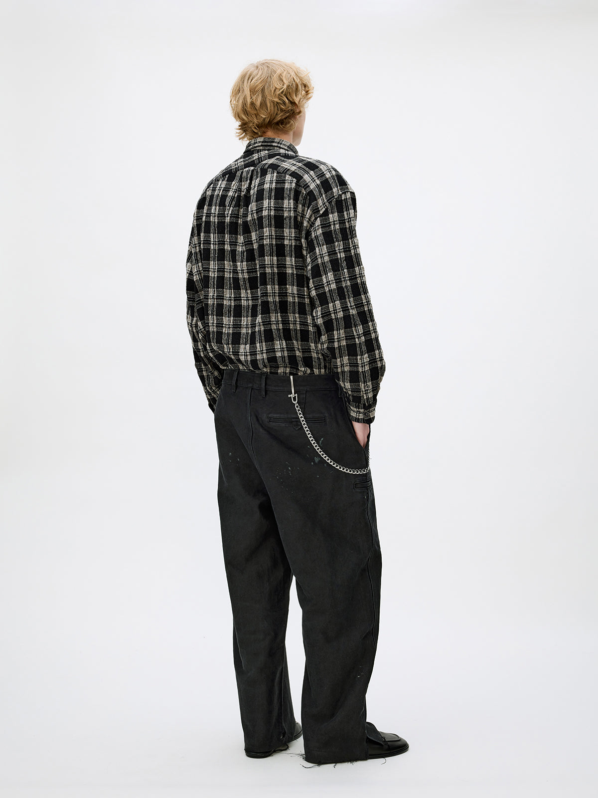 Heavy-Wash Finish Casual Pants