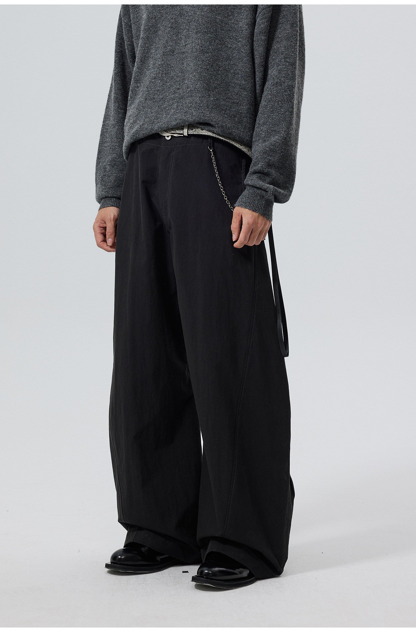 Cotton-Nylon Blend Casual Pants