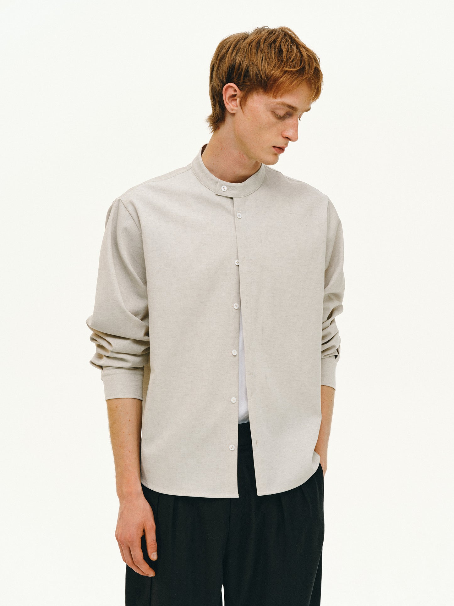 Linen blend shirt