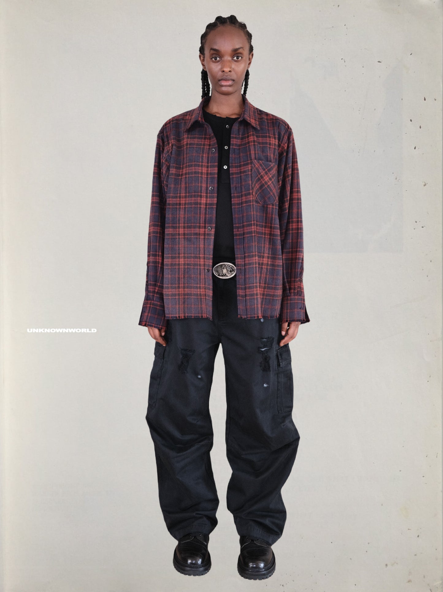 Checkered flannel shirt