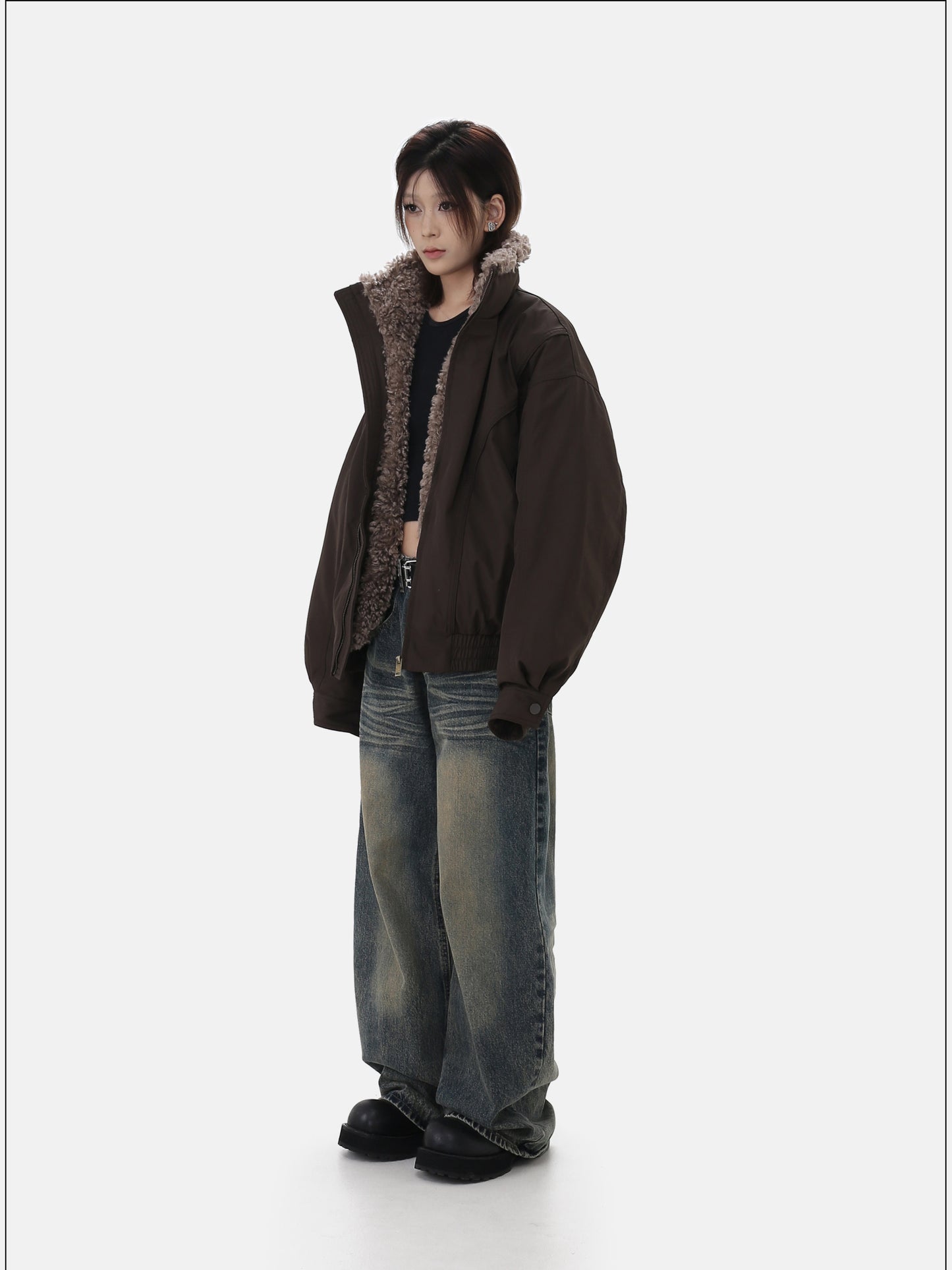 Loose Casual White Duck Down Jacket