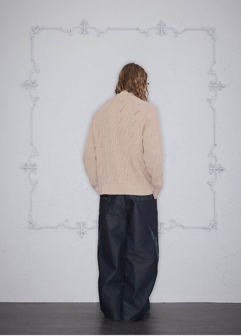 Stand Collar Cardigan