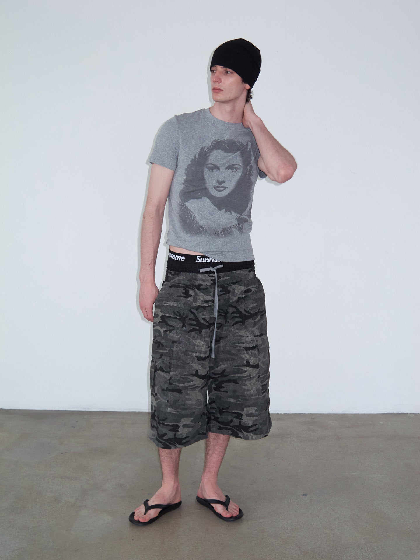 Patchwork Check Faux Two-Piece Shorts