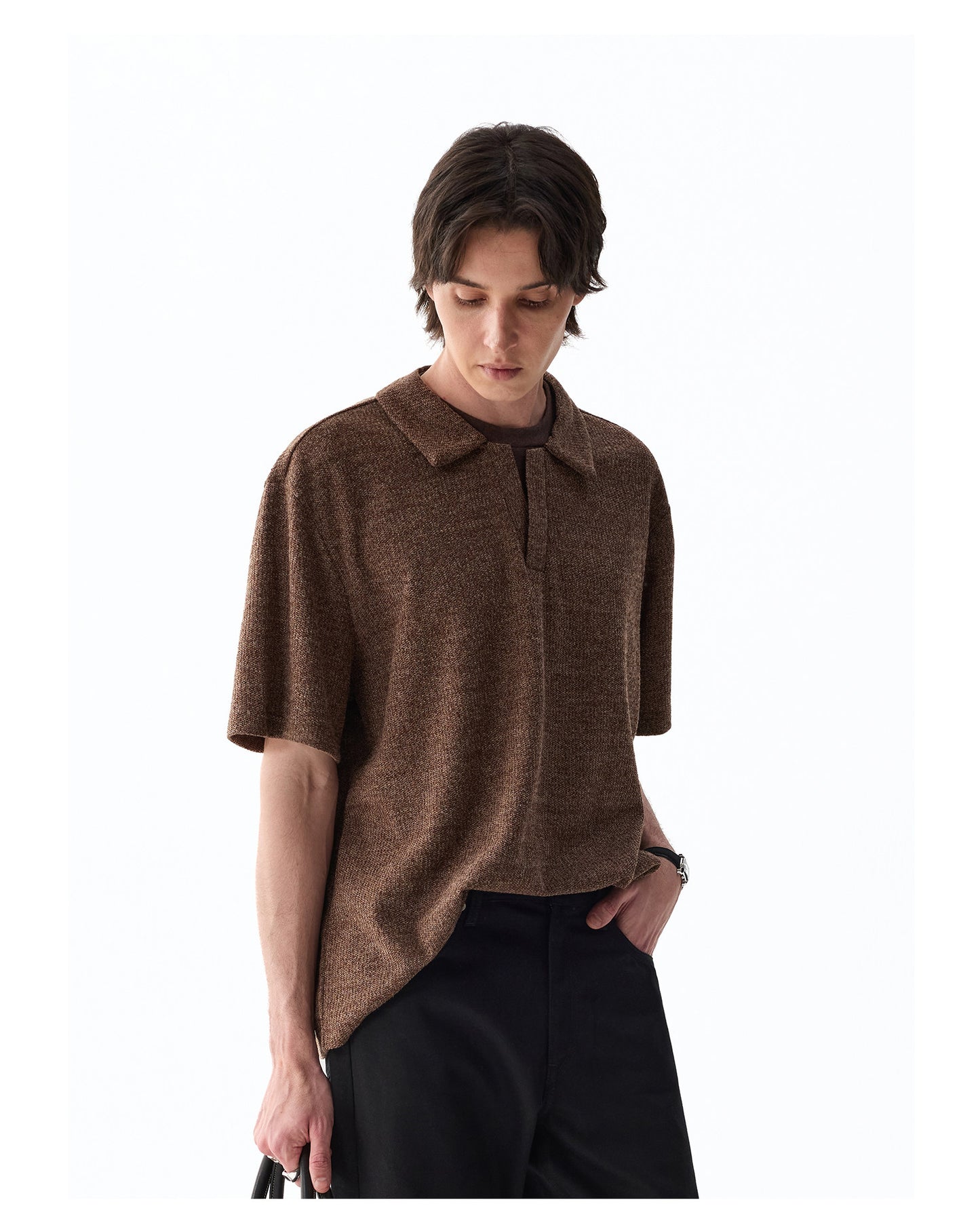 Faux Two-Piece Polo Shirt