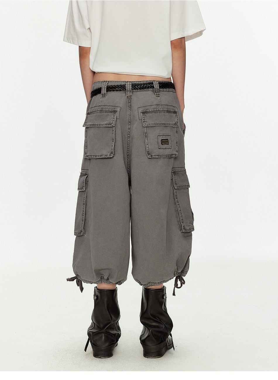 Double Drawstring Workwear Shorts
