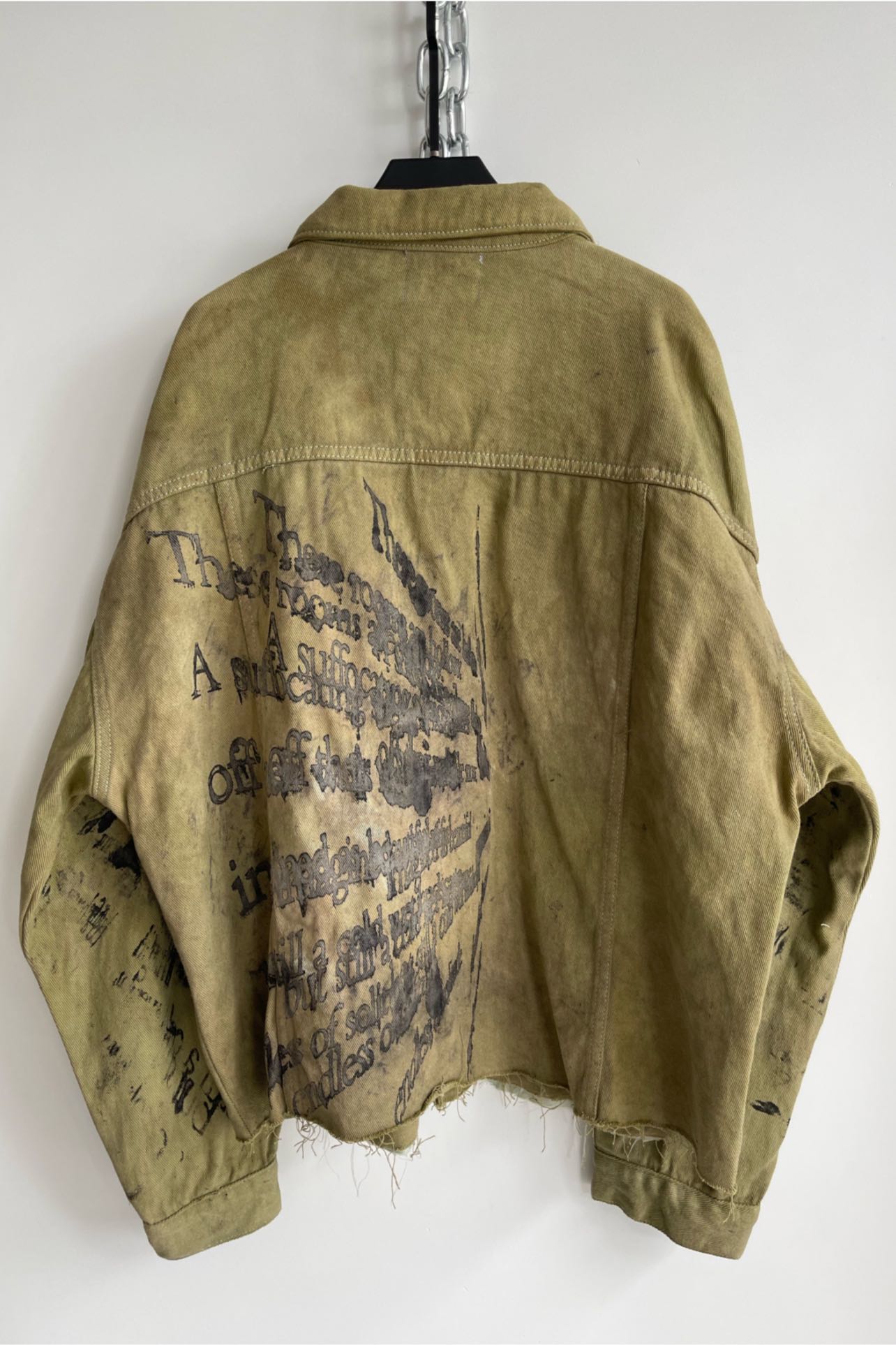 Handmade customized denim jacket