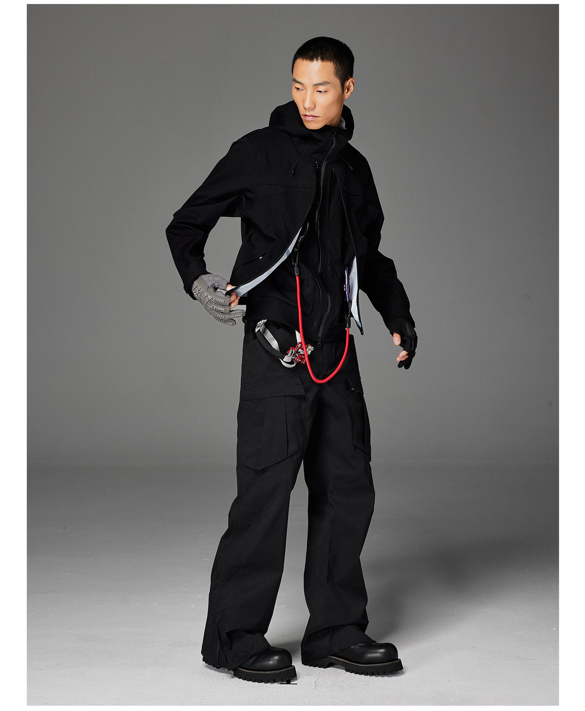 3-Zipper Fully Rubber-Coated Shock Jacket