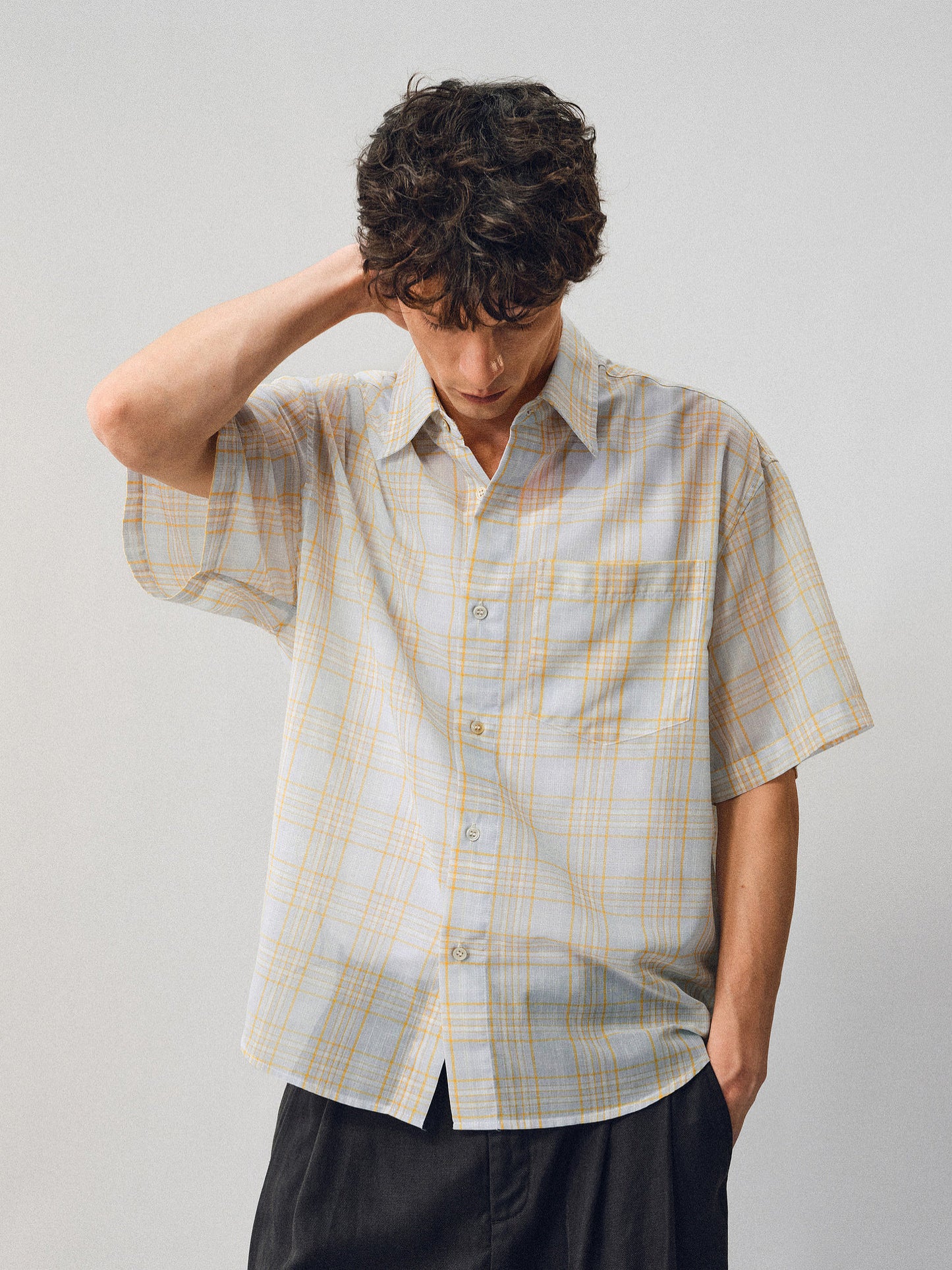 Imported Linen Check Shirt