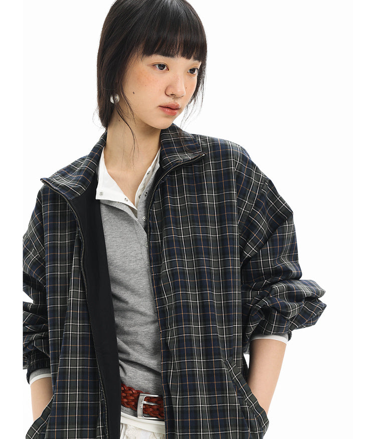 Reversible Casual Checked Jacket