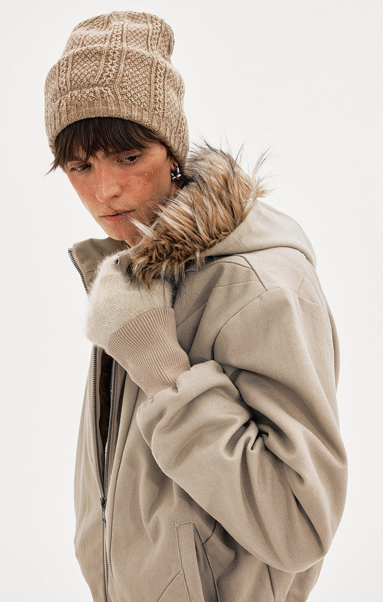 Detachable Fur Collar Cotton Jacket