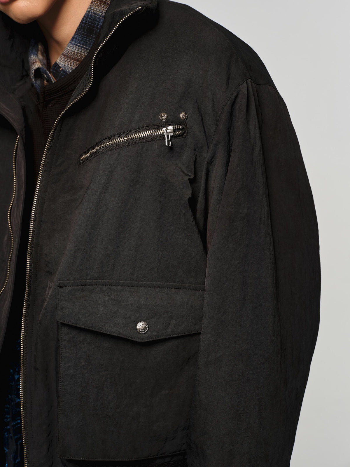 High-Neck Cotton Jacket