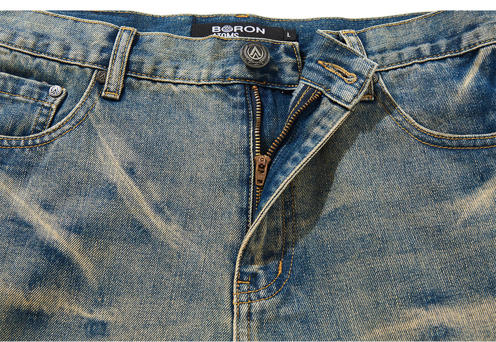 Damaged Whisker Jeans