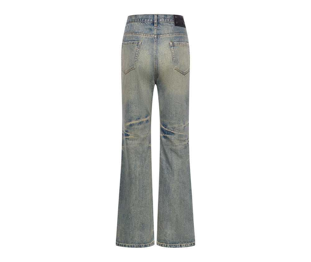 Damaged Whisker Jeans