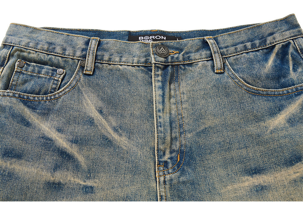 Damaged Whisker Jeans