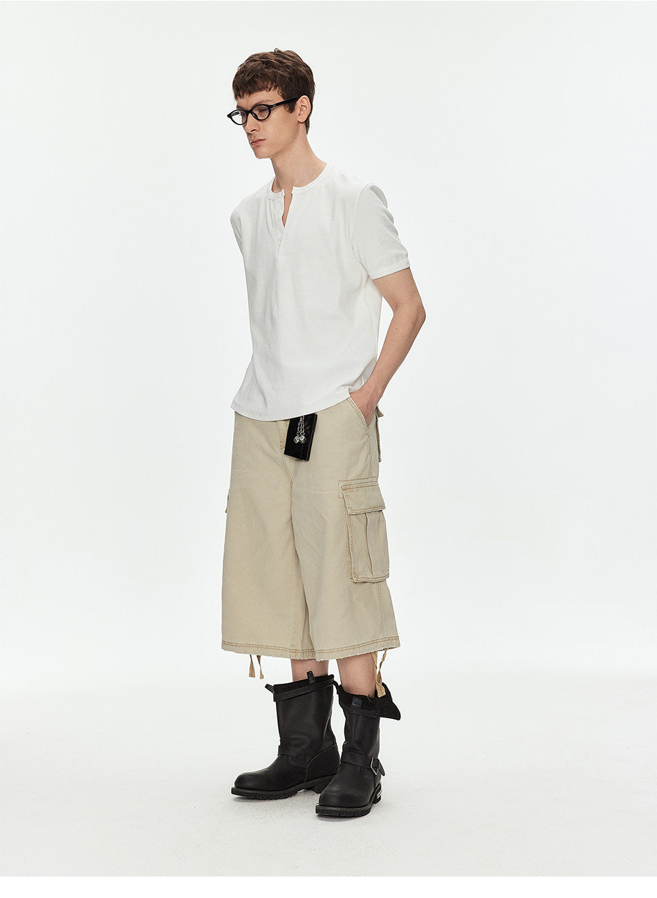 Double Drawstring Workwear Shorts