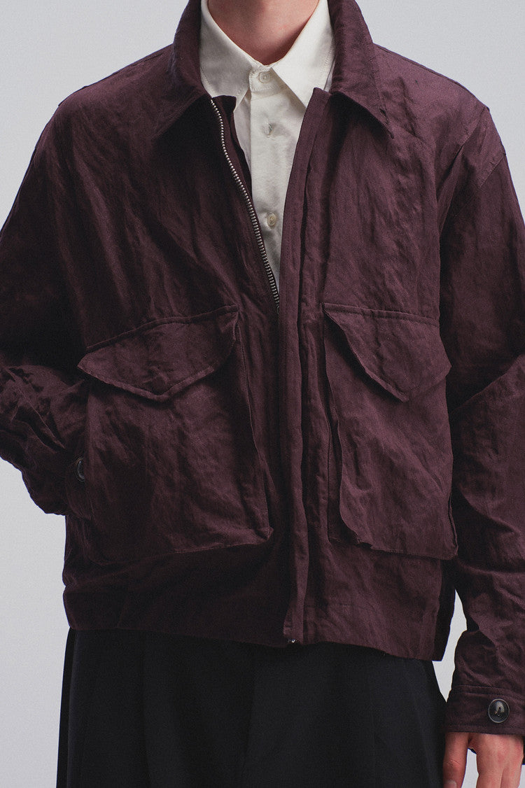 Casual Jacket with Subtle Wrinkles