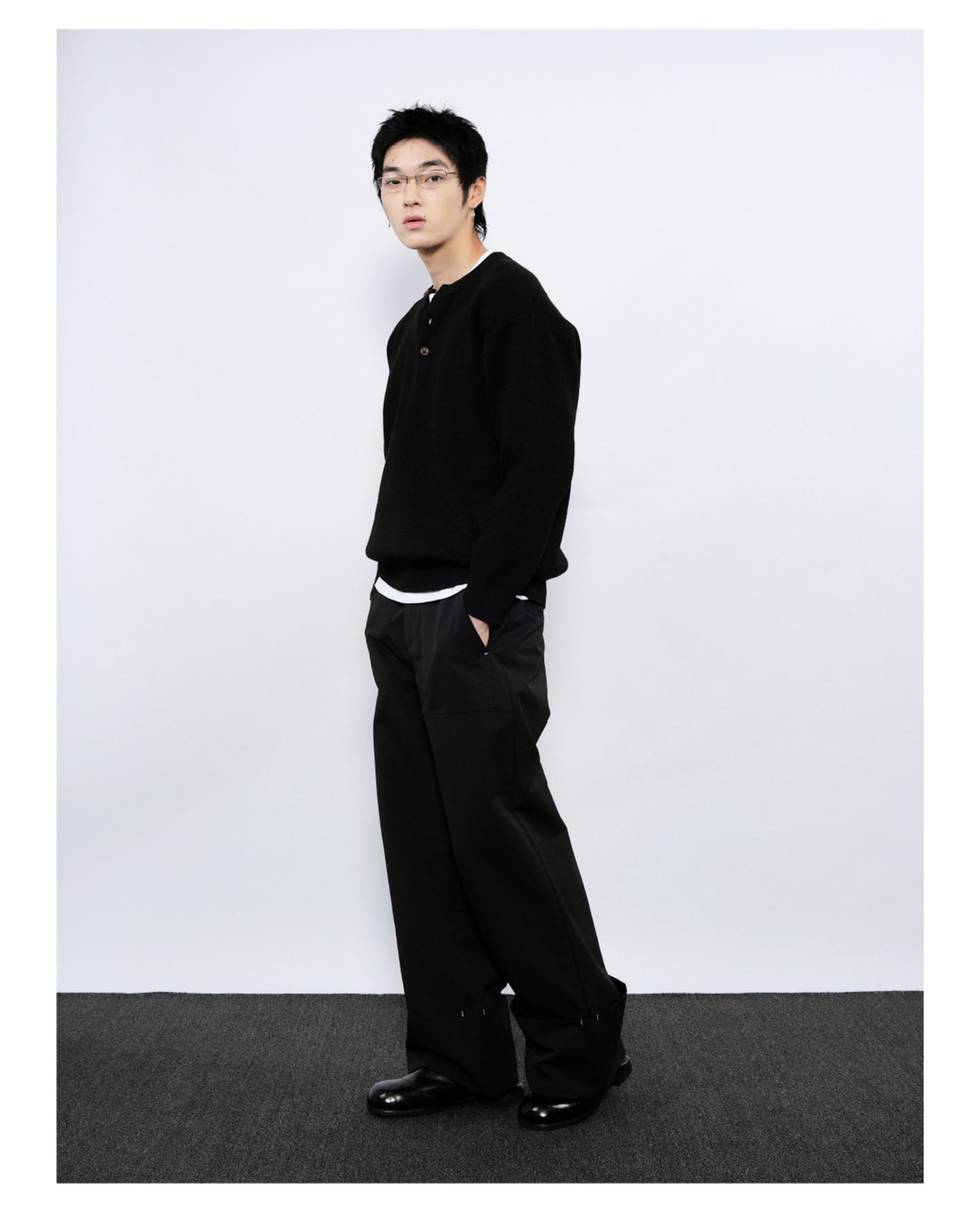 Straight-Leg Casual Pants