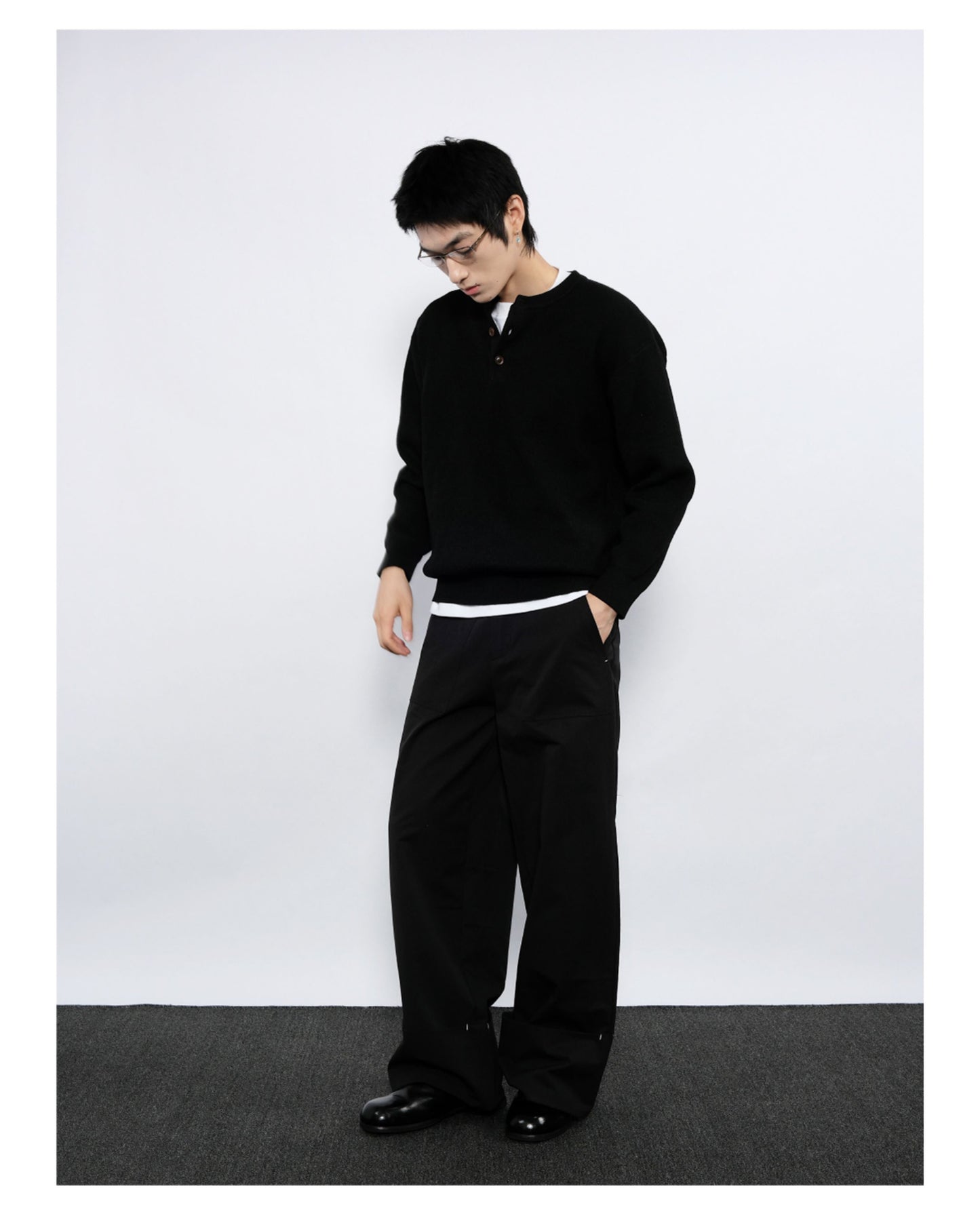 Straight-Leg Casual Pants