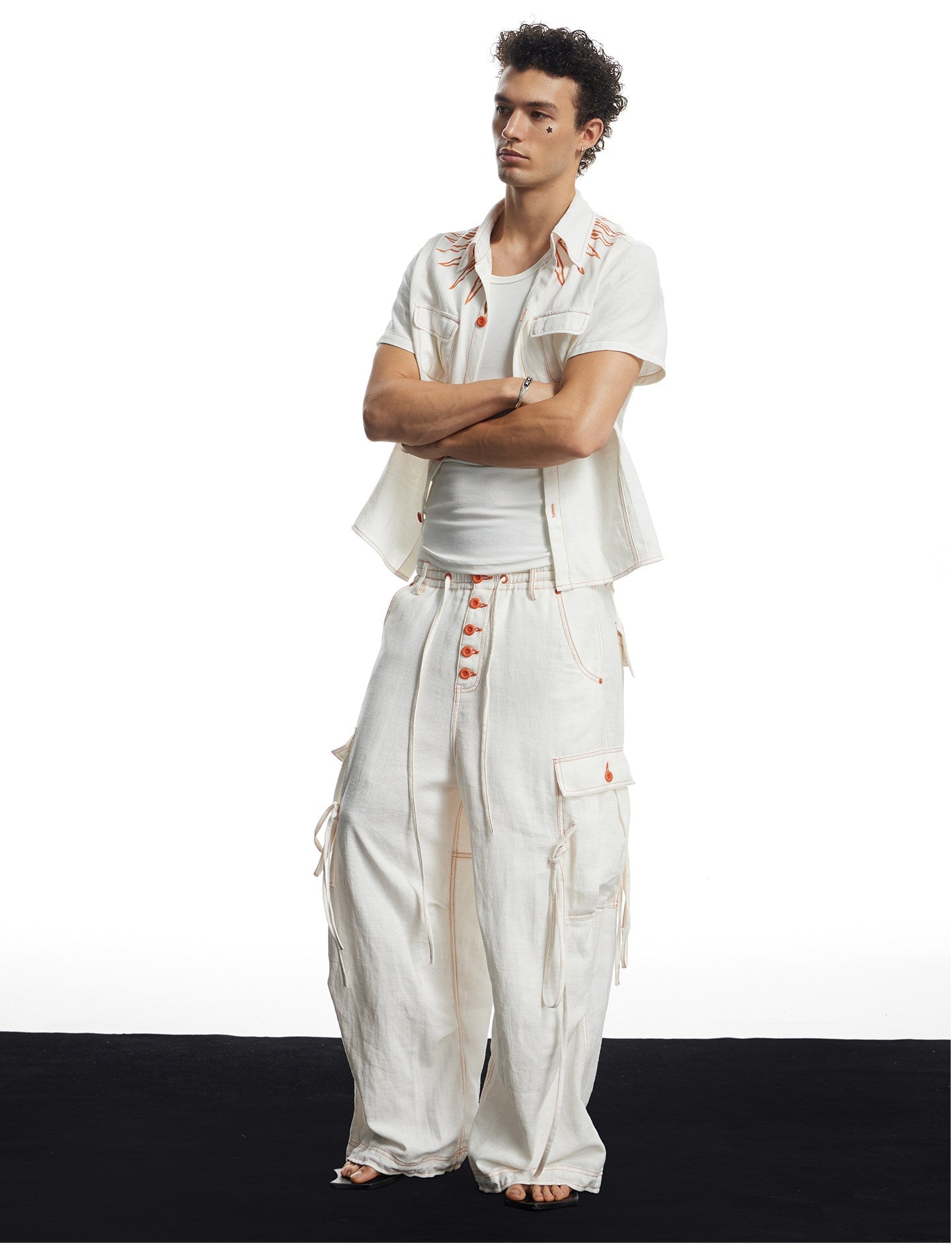 Breathable Pocket-Style Wide-Leg Pants