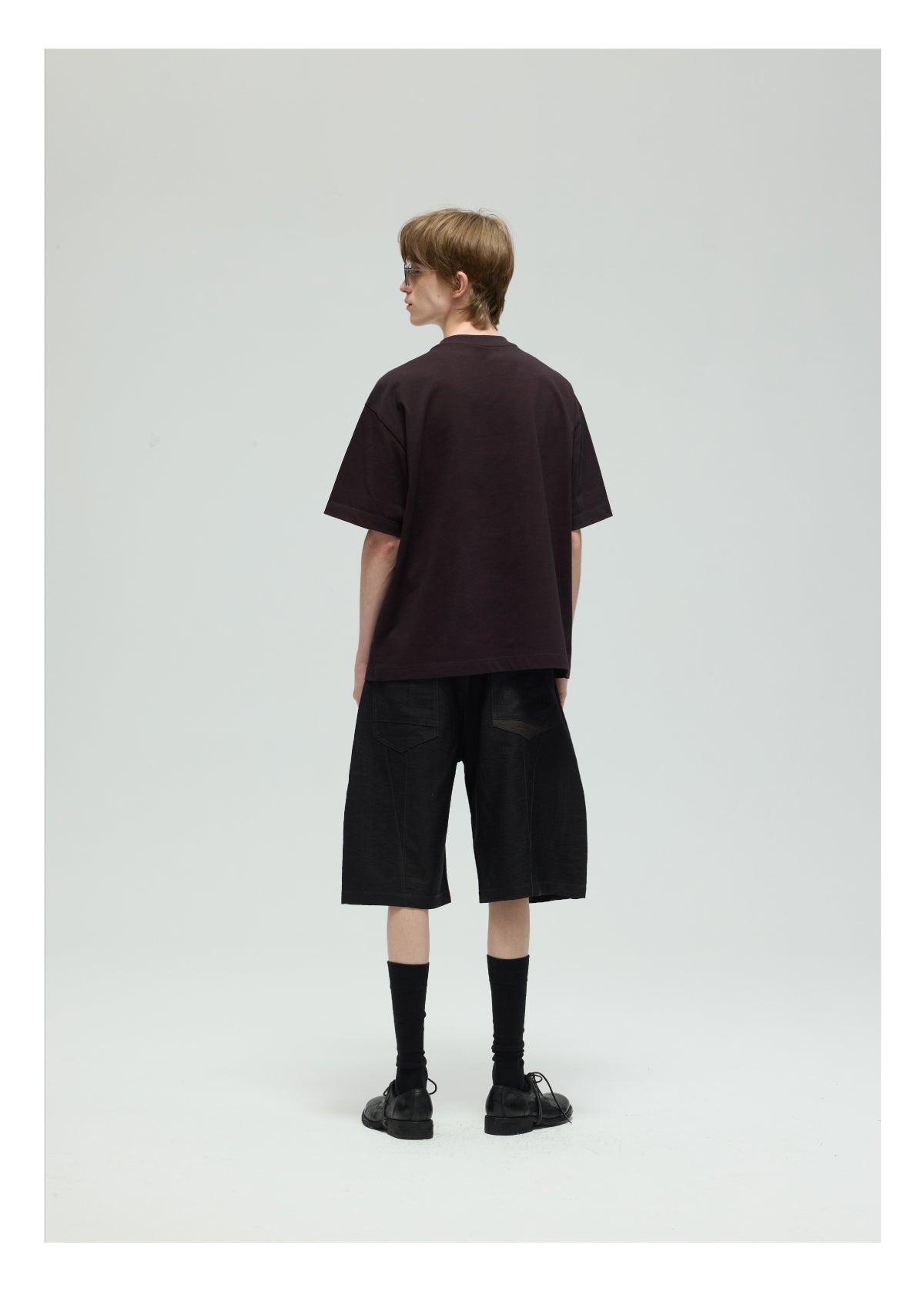 Basic Solid Color Stitch T-Shirt