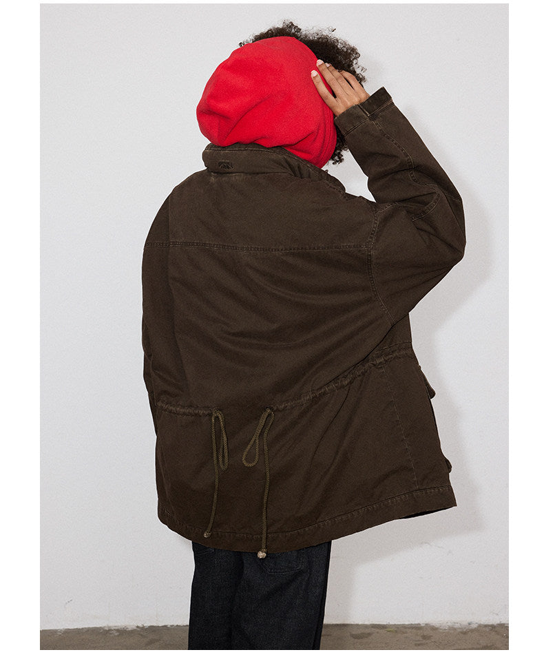 Distressed Finish 4-Pocket Jacket