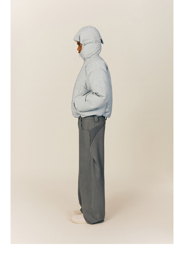 Loose-fitting wool pants