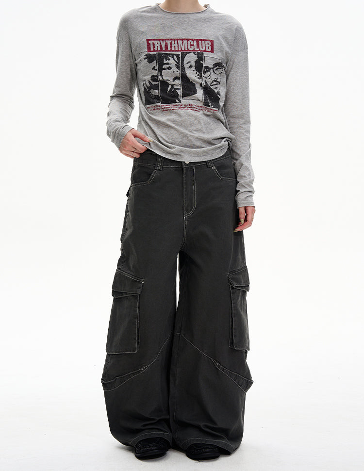 Niche Multi-Pocket Casual Pants