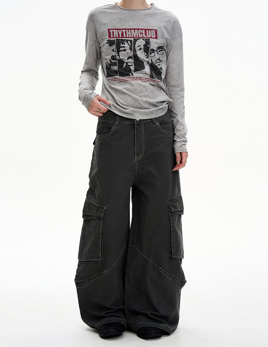 Niche Multi-Pocket Casual Pants